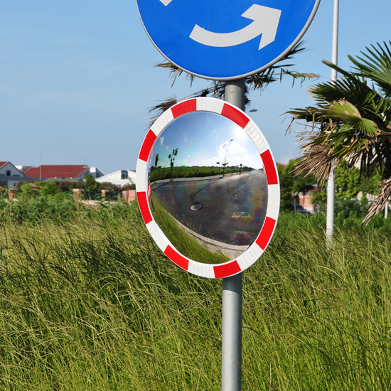 Round Visibility Traffic Mirror